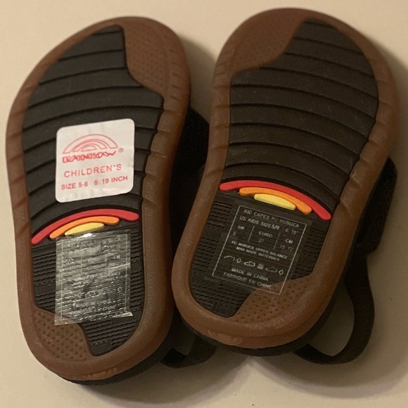 Rainbow Kid Cape PU Nubuck Flip Flop Sandal, Size 5/6 🩴NWT - Picture 8 of 8